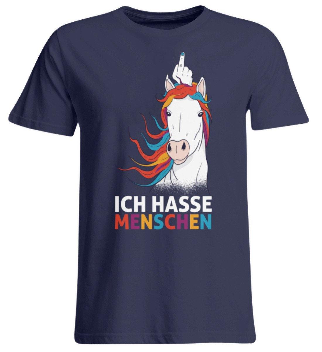 Ich hasse Menschen - Words on Shirts  - Übergrößenshirt