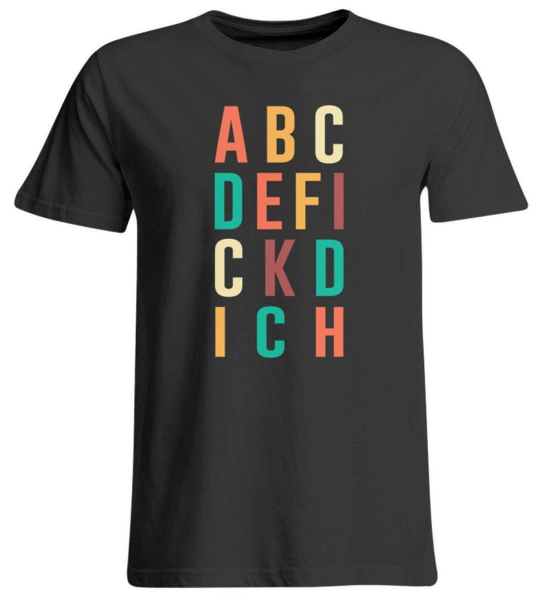 ABCDEFICKDICH - Words on Shirts  - Übergrößenshirt - Words on Shirts Sag es mit dem Mittelfinger Shirts Hoodies Sweatshirt Taschen Gymsack Spruch Sprüche Statement