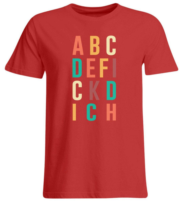 ABCDEFICKDICH - Words on Shirts  - Übergrößenshirt - Words on Shirts Sag es mit dem Mittelfinger Shirts Hoodies Sweatshirt Taschen Gymsack Spruch Sprüche Statement