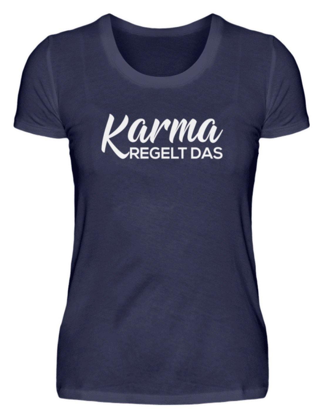 Karma regelt das - Words on Shirts  - Damenshirt