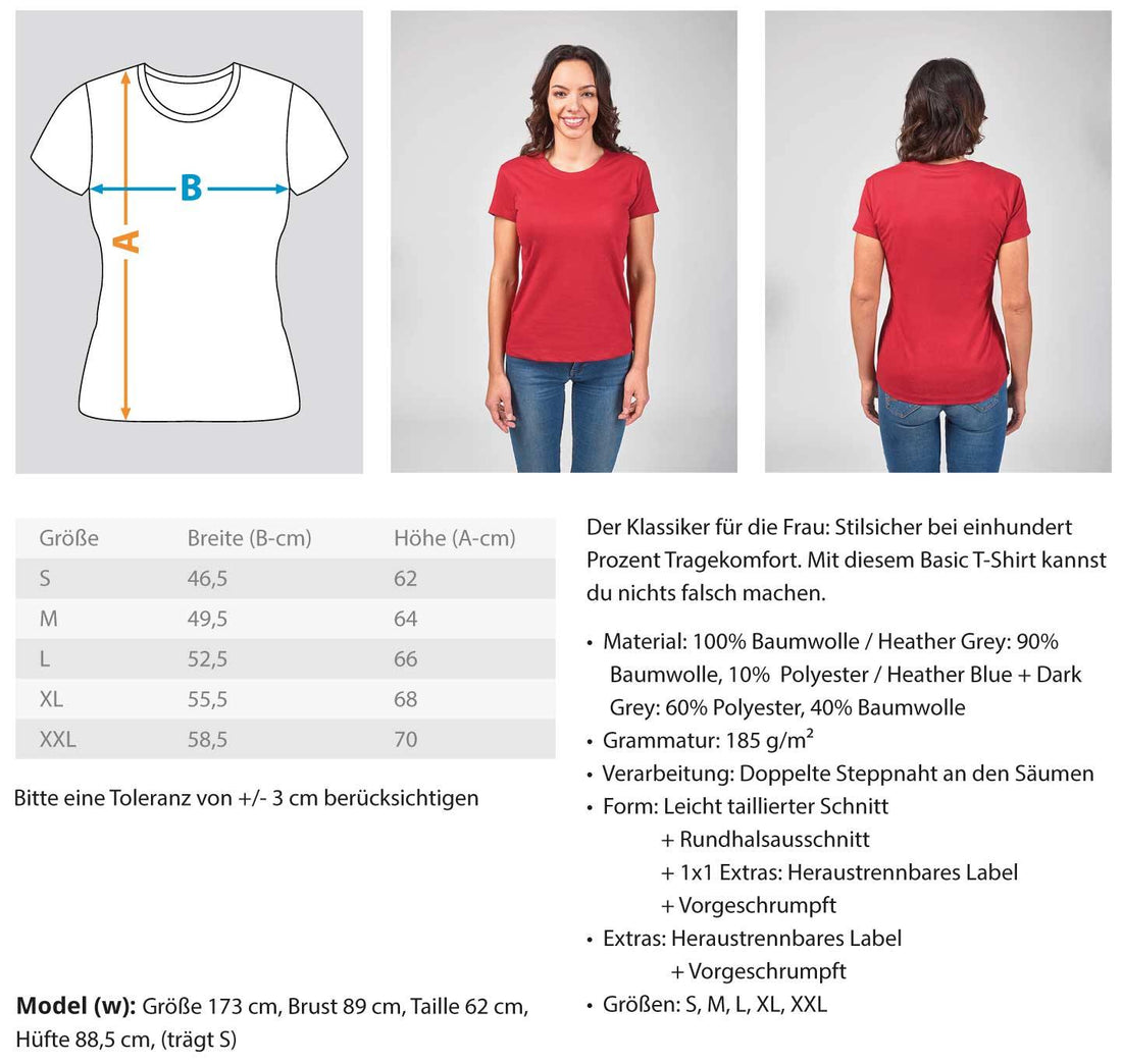 Färbt sich schwarz - Besoffen   - Damenshirt