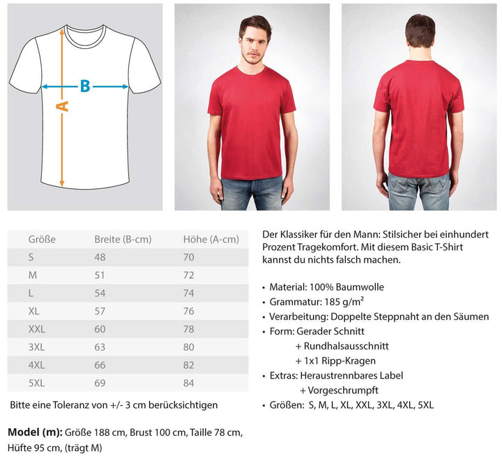DNA Norddeutsch  - Herren Shirt - Words on Shirts Sag es mit dem Mittelfinger Shirts Hoodies Sweatshirt Taschen Gymsack Spruch Sprüche Statement