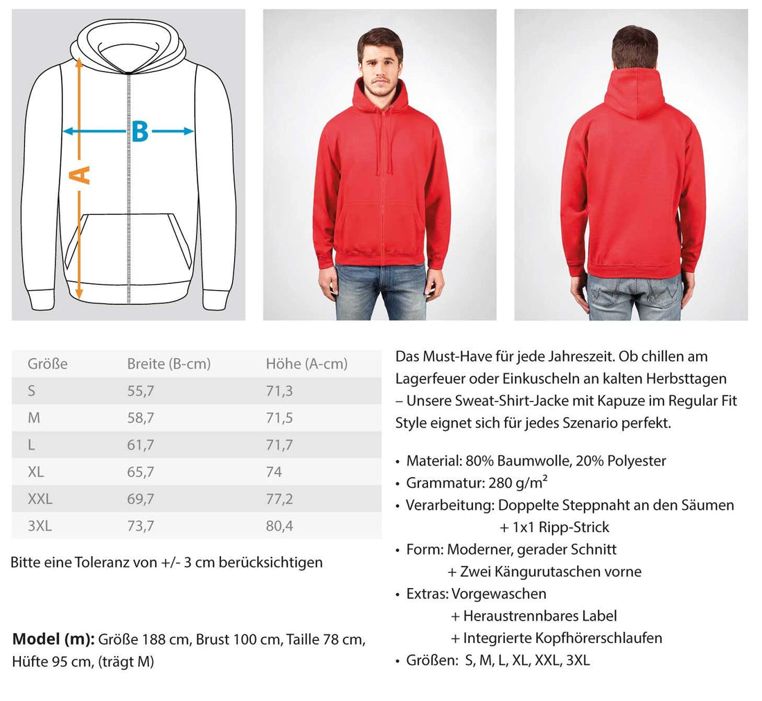 Nervst du dich auch so wie mich?  - Zip-Hoodie