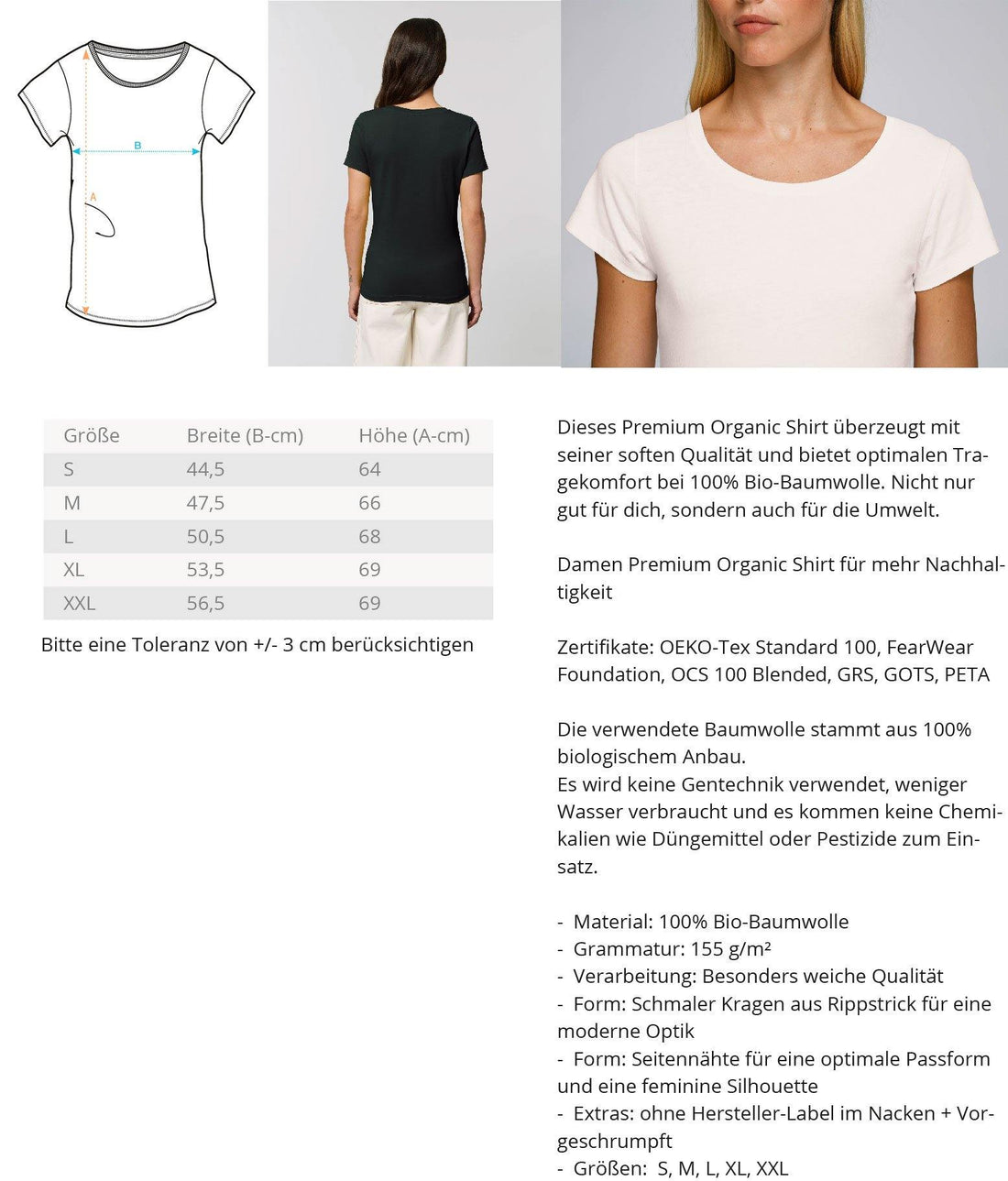 Wenn ich du wäre - Words on Shirts  - Damen Premium Organic Shirt