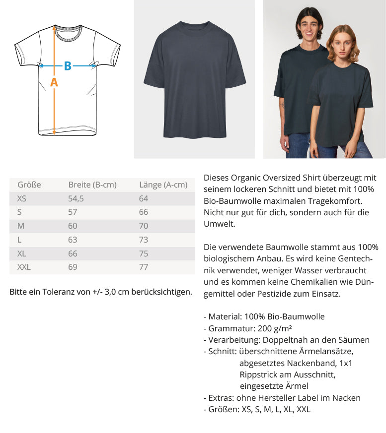 Es eskaliert eh - Oversize Shirt  - Organic Oversized Shirt ST/ST