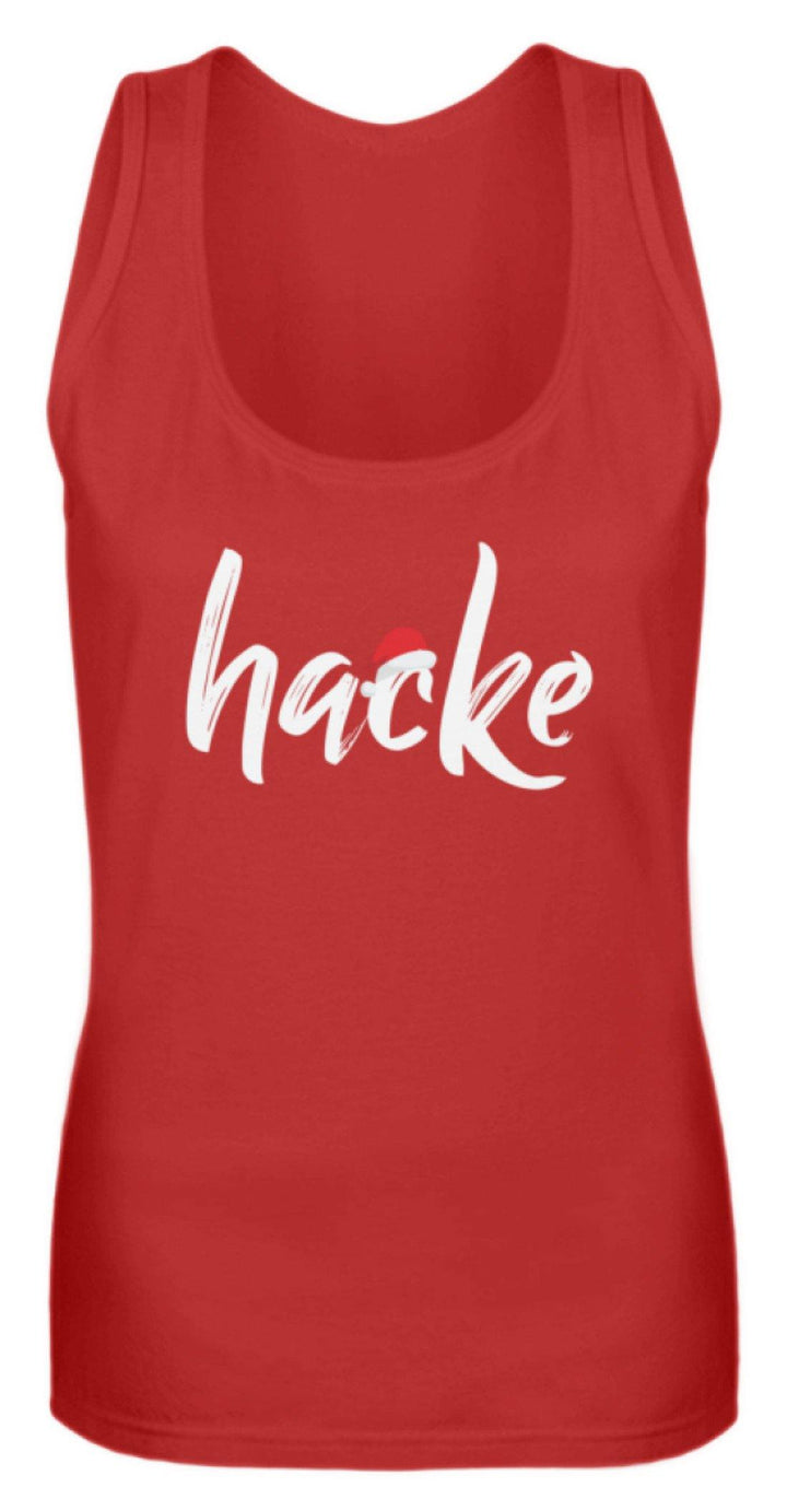 Hacke - Hacke Dicht - Words on Shirts  - Frauen Tanktop - Words on Shirts Sag es mit dem Mittelfinger Shirts Hoodies Sweatshirt Taschen Gymsack Spruch Sprüche Statement