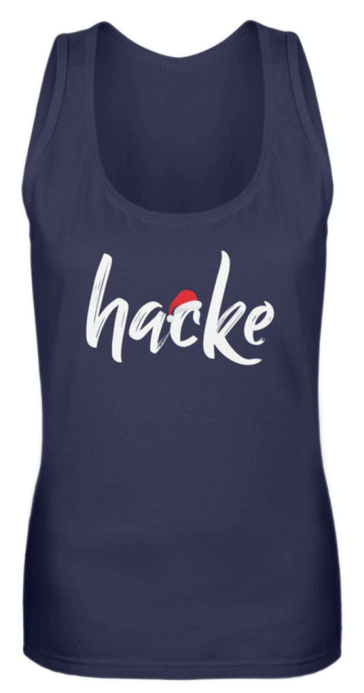 Hacke - Hacke Dicht - Words on Shirts  - Frauen Tanktop - Words on Shirts Sag es mit dem Mittelfinger Shirts Hoodies Sweatshirt Taschen Gymsack Spruch Sprüche Statement