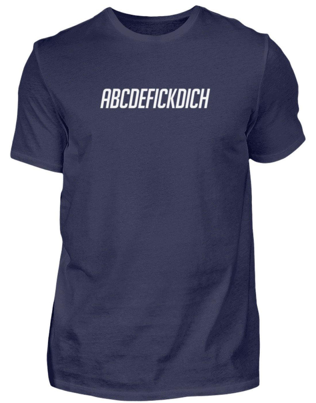 ABCDEFICKDICH - WORDS ON SHIRTS  - Herren Shirt - Words on Shirts Sag es mit dem Mittelfinger Shirts Hoodies Sweatshirt Taschen Gymsack Spruch Sprüche Statement