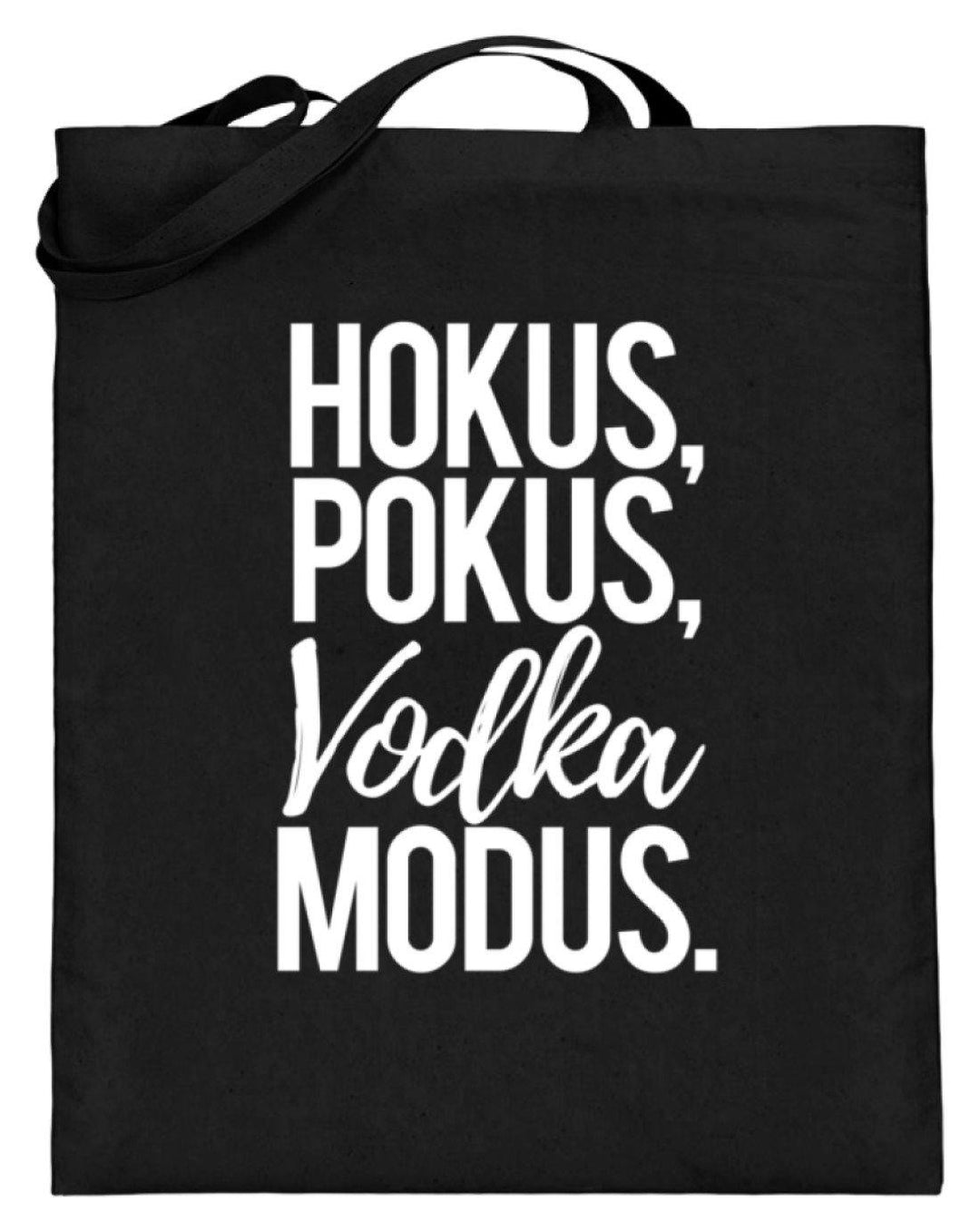 Hokus, Pokus, Vodka Modus  - Jutebeutel (mit langen Henkeln) - Words on Shirts