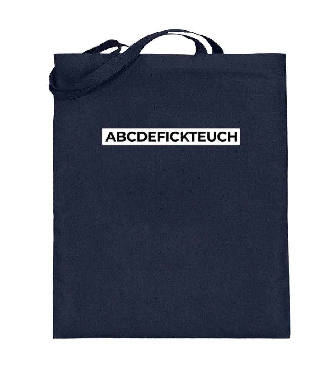 ABCDEFICKTEUCH - Words on Shirts  - Jutebeutel (mit langen Henkeln)
