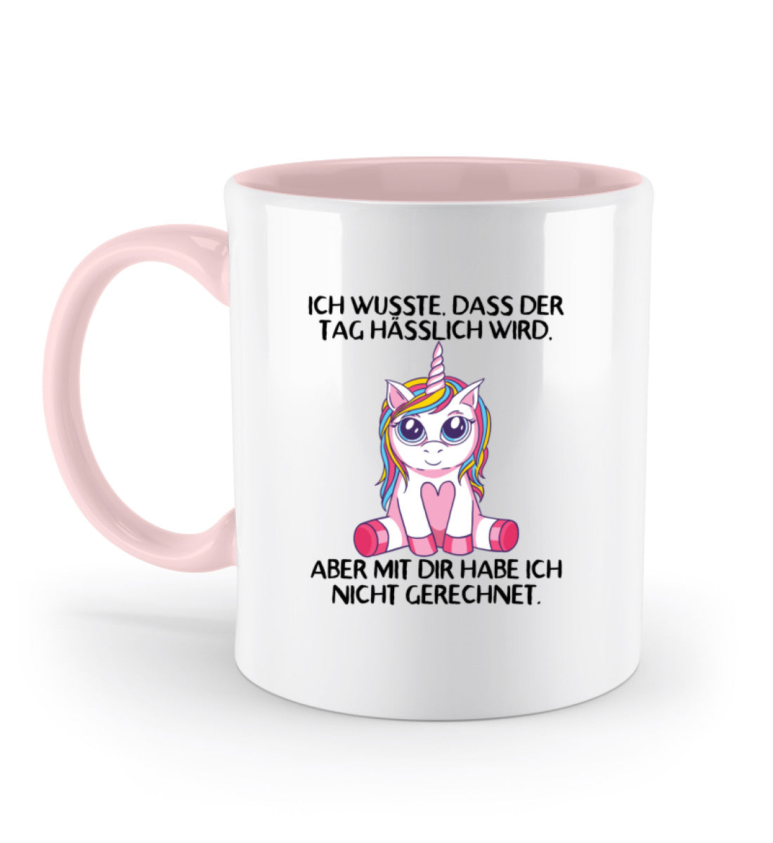 Dass der Tag hässlich wird - Einhorn TF  - Zweifarbige Tasse