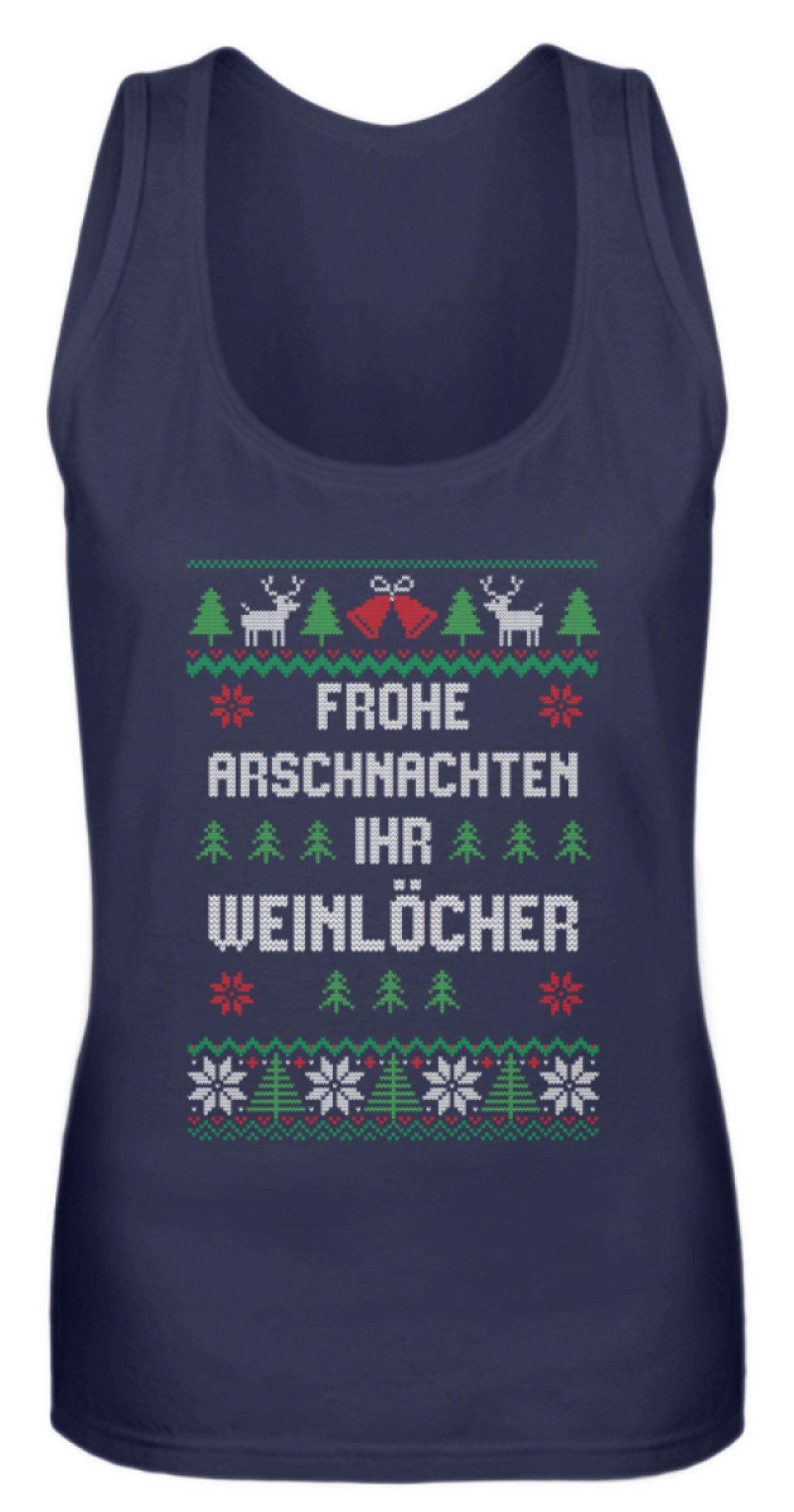 Frohe Arschnachten - Words on Shirts  - Frauen Tanktop