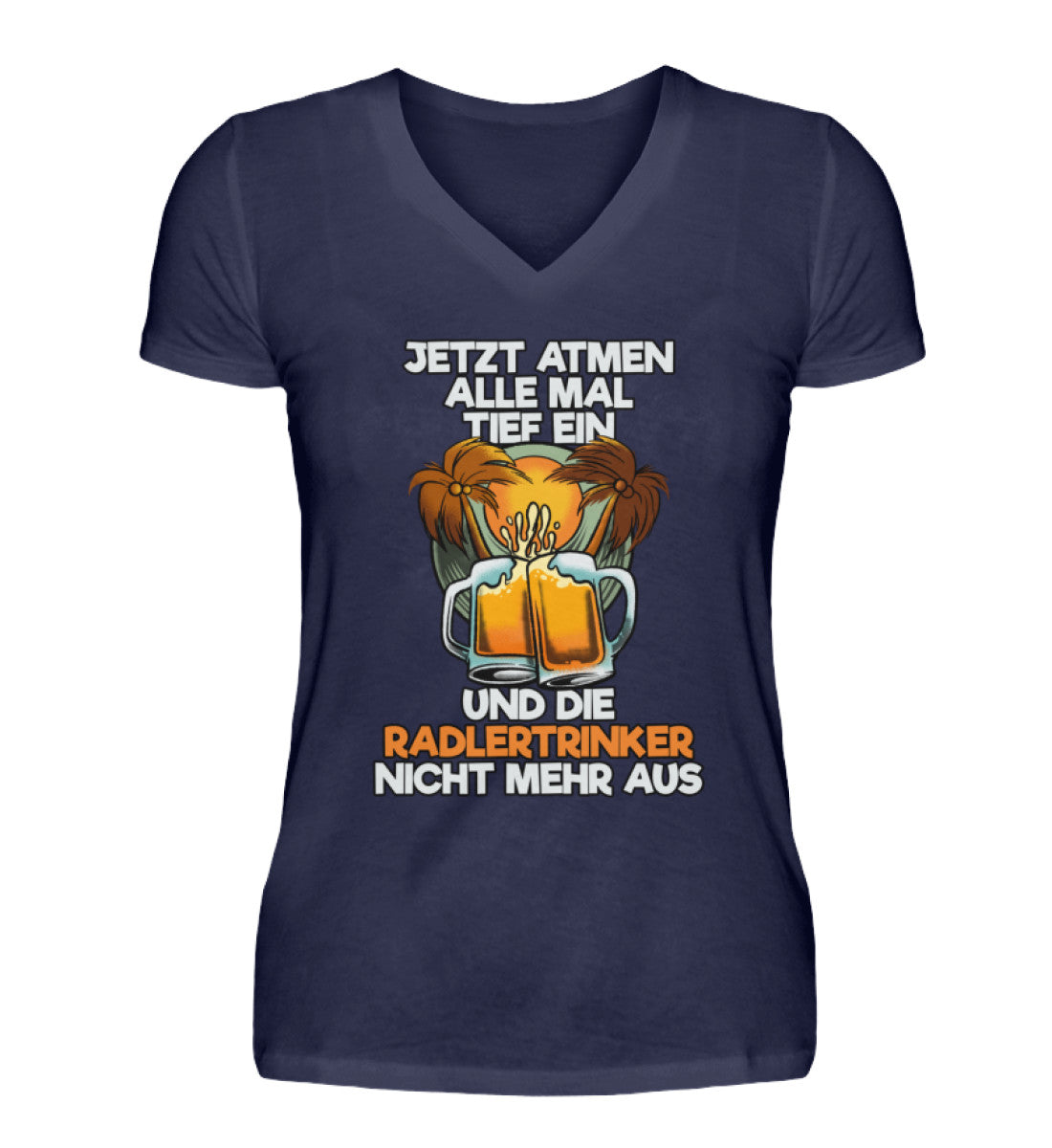 Radlertrinker  - V-Neck Damenshirt