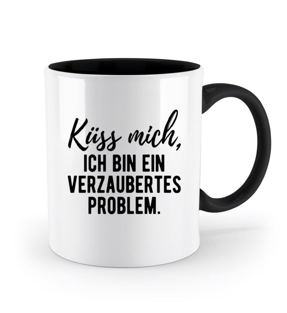 Küss mich - verzaubertes Problem  - Zweifarbige Tasse