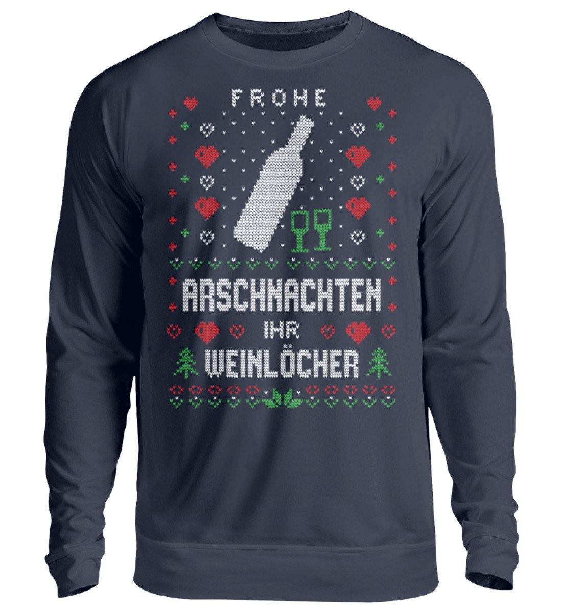 Frohe Arschnachten - Weinlöcher 2020  - Unisex Pullover