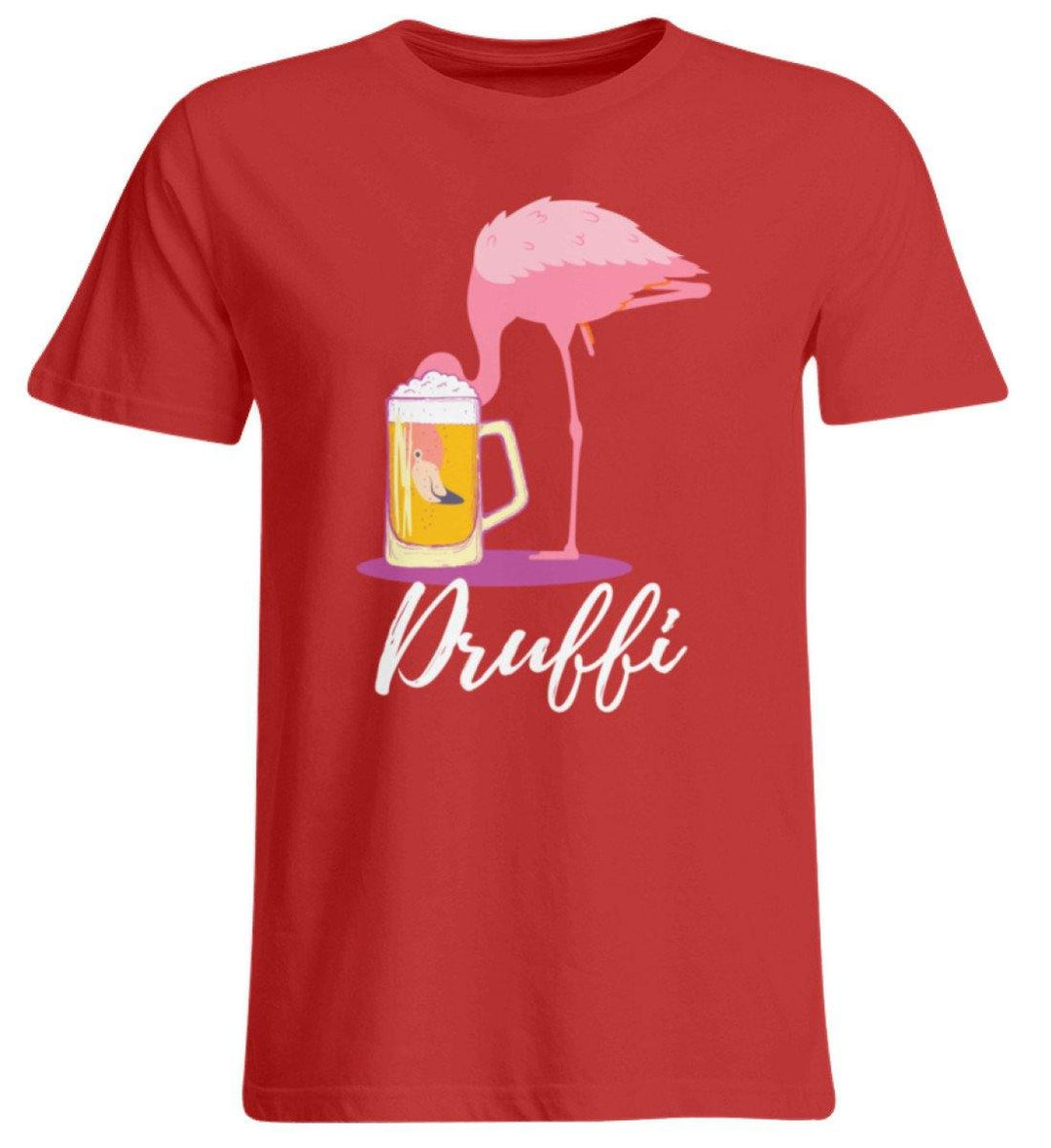 Flamingo Druffi - Words on Shirt  - Übergrößenshirt - Words on Shirts Sag es mit dem Mittelfinger Shirts Hoodies Sweatshirt Taschen Gymsack Spruch Sprüche Statement