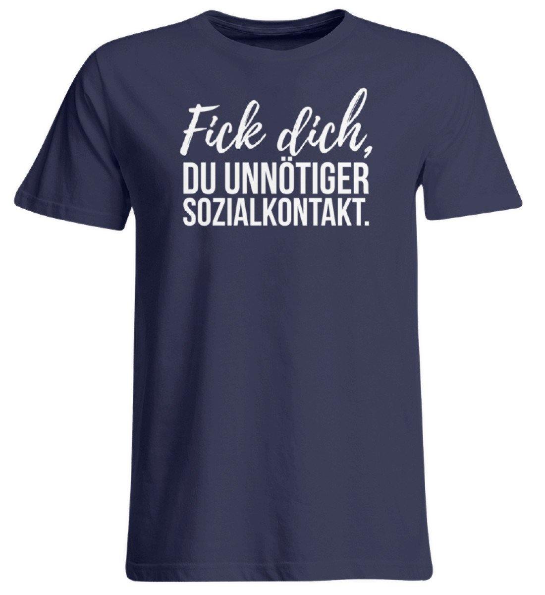 F!ck dich, du unnötiger Sozialkontakt  - Übergrößenshirt