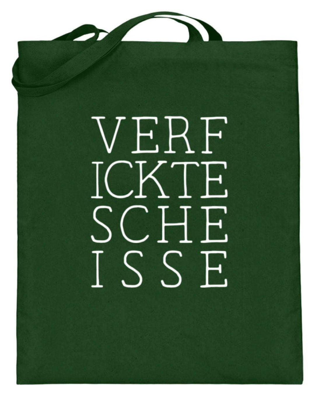 Verf ickte sche isse - Words on Shirts  - Jutebeutel (mit langen Henkeln) - Words on Shirts Sag es mit dem Mittelfinger Shirts Hoodies Sweatshirt Taschen Gymsack Spruch Sprüche Statement