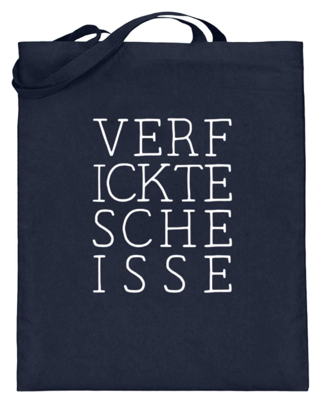 Verf ickte sche isse - Words on Shirts  - Jutebeutel (mit langen Henkeln)