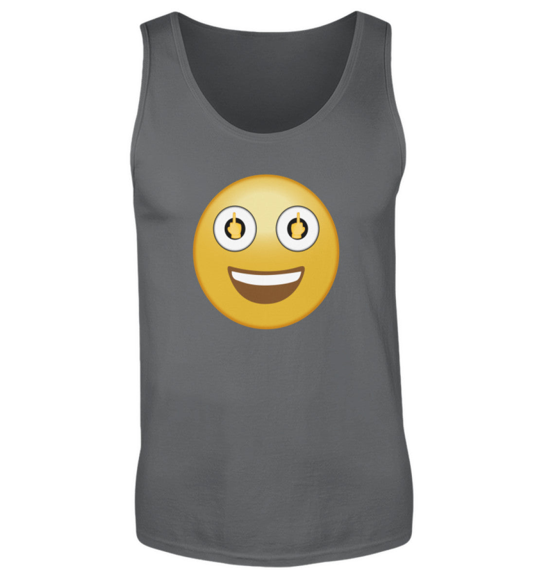 Smiley - Mittelfinger   - Herren Tanktop