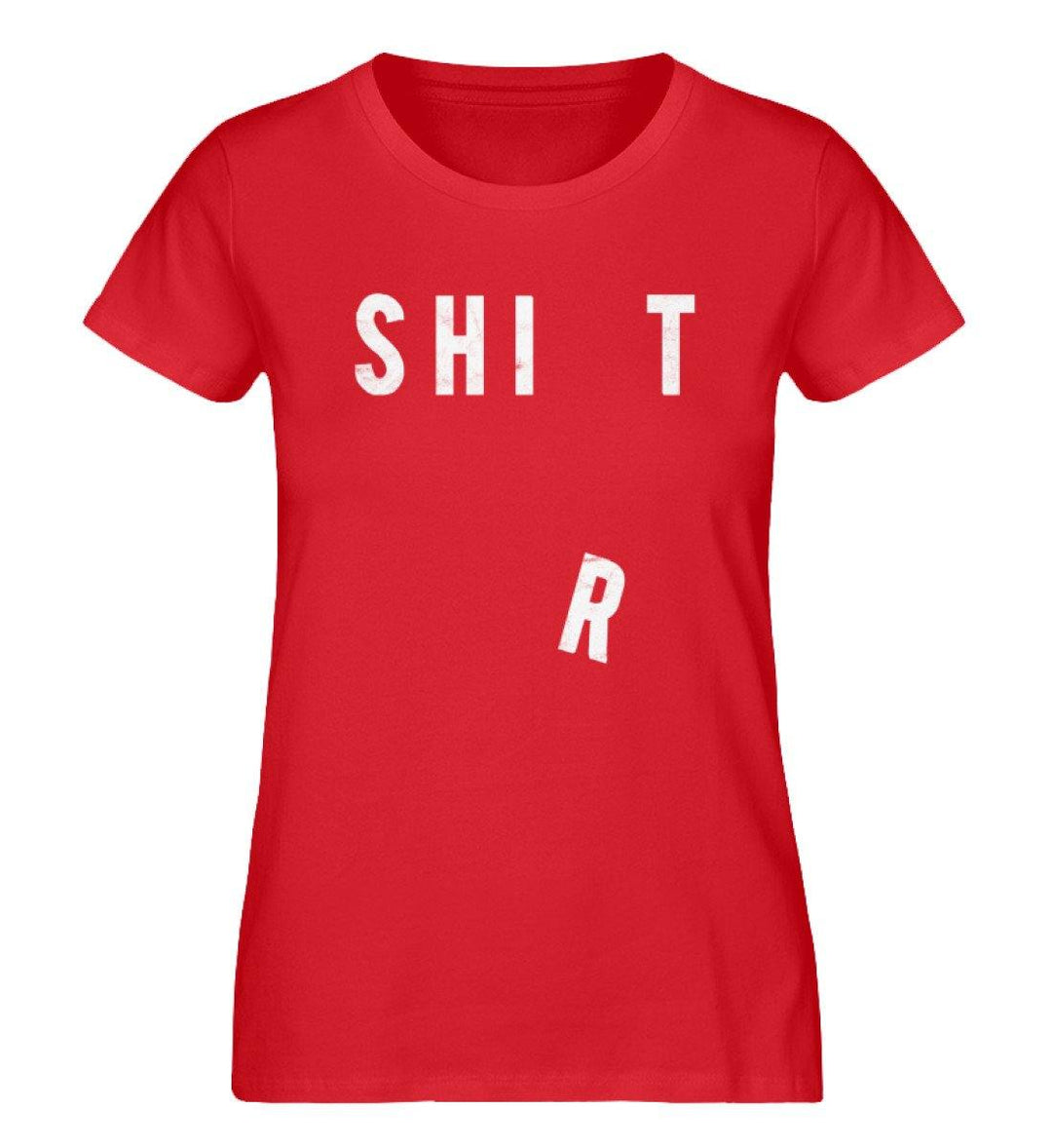 Shit Shirt - Words on Shirts - Damen Premium Organic Shirt - Words on Shirts Sag es mit dem Mittelfinger Shirts Hoodies Sweatshirt Taschen Gymsack Spruch Sprüche Statement