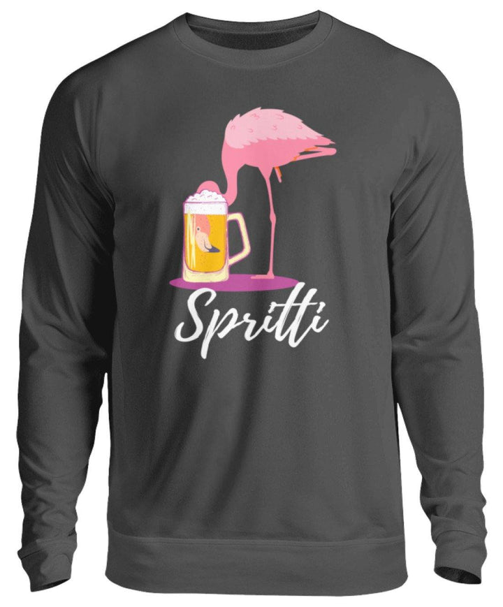 Flamingo Spritti - Words on Shirt  - Unisex Pullover - Words on Shirts Sag es mit dem Mittelfinger Shirts Hoodies Sweatshirt Taschen Gymsack Spruch Sprüche Statement