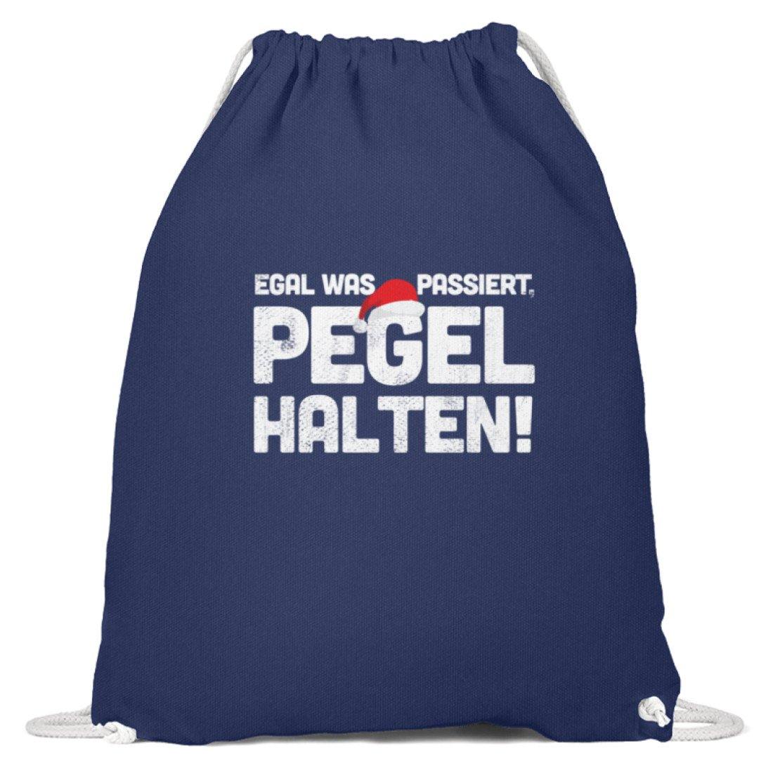Pegel halten Weihnachten Words on Shirts  - Baumwoll Gymsac