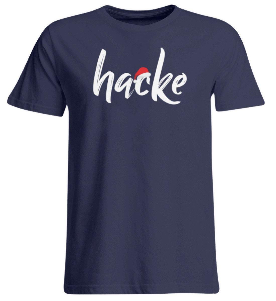 Hacke - Hacke Dicht - Words on Shirt  - Übergrößenshirt