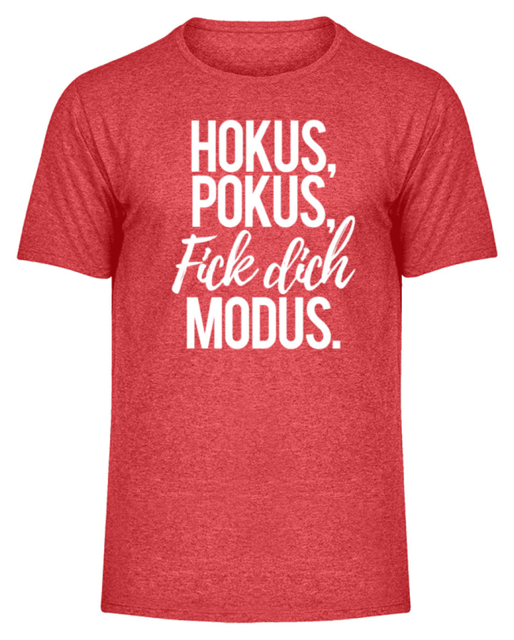 Hokus Pokus F*** **ch Modus  - Herren Melange Shirt - Words on Shirts