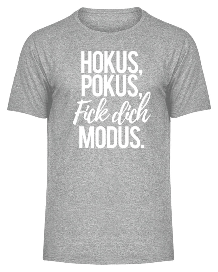 Hokus Pokus F*** **ch Modus  - Herren Melange Shirt - Words on Shirts