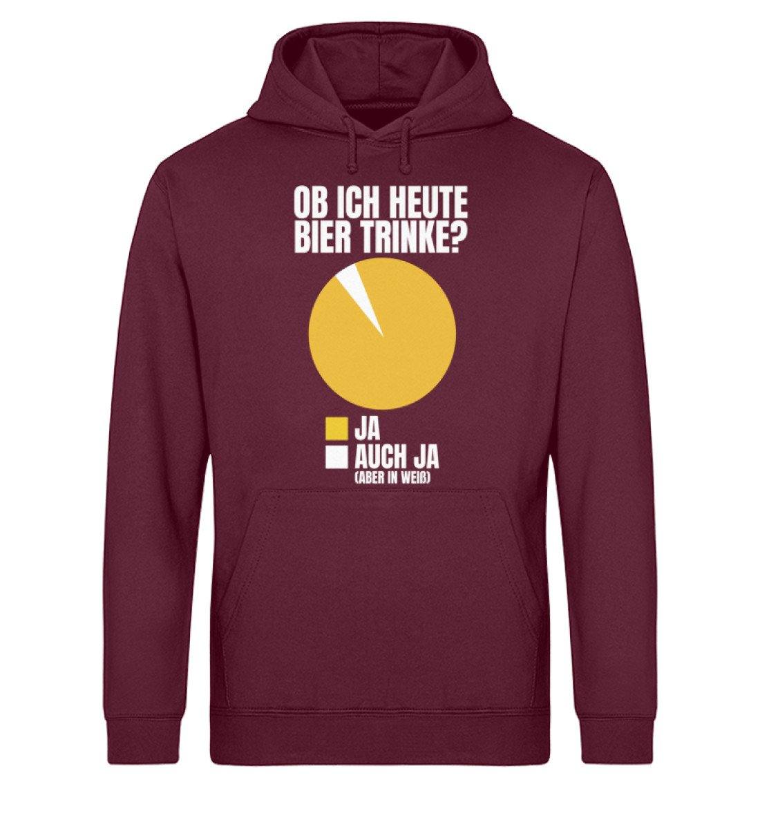 Ob ich heute Bier trinke? Diagram  - Unisex Organic Hoodie