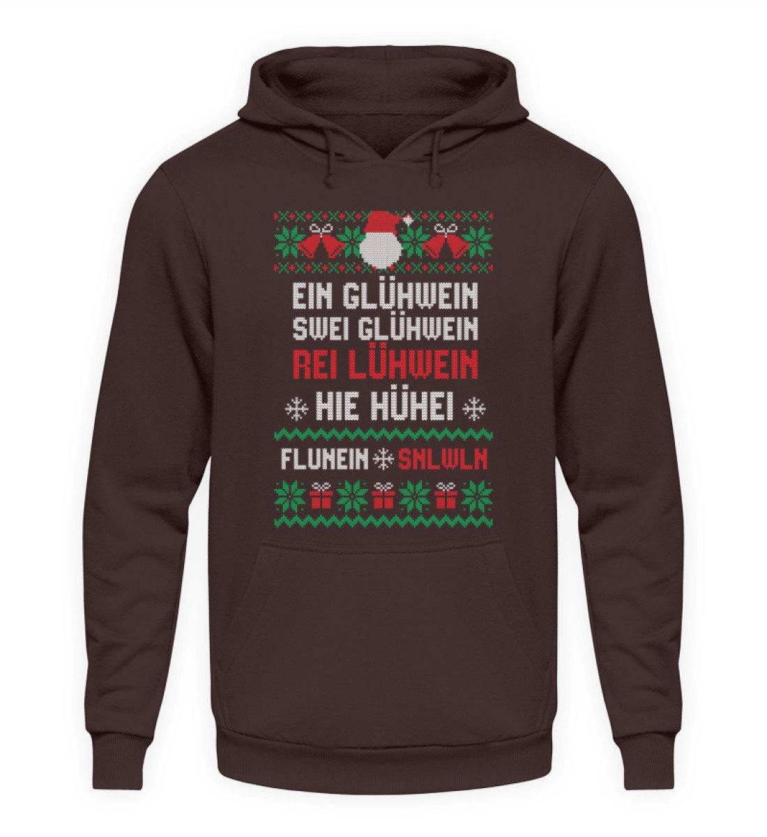 1 2 3 4 5 6 Glühwein - Words on Shirts  - Unisex Kapuzenpullover Hoodie