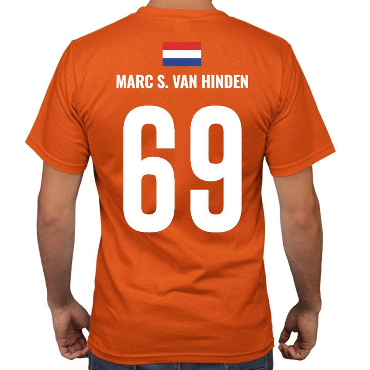 NIEDERLANDE SAUF TRIKOT SHIRT | MIT DEINER NUMMER | WITZIGE NAMEN | PARTY T-SHIRT INDIVIDUALISIERBAR/PERSONALISIERBAR - SH