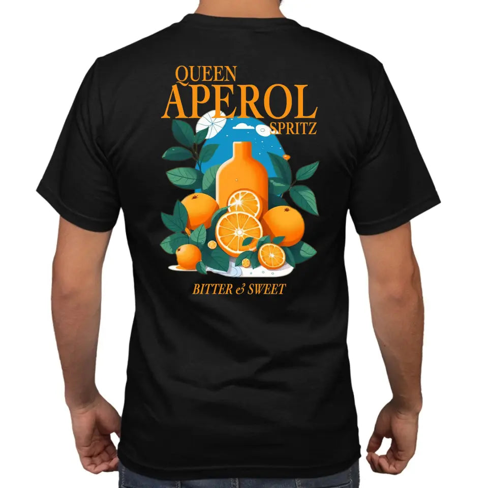 Vintage Aperol Spritz T-Shirt - Holy Aperloy, Queen Aperol Spritz, Spritztour, They see me Aperolin - oprional mit Namen