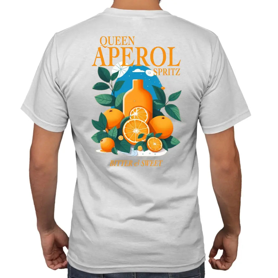 Vintage Aperol Spritz T-Shirt - Holy Aperloy, Queen Aperol Spritz, Spritztour, They see me Aperolin - oprional mit Namen