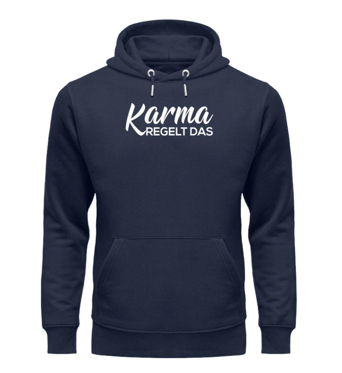 Karma regelt das- Words on Shirts - PR  - Unisex Organic Hoodie