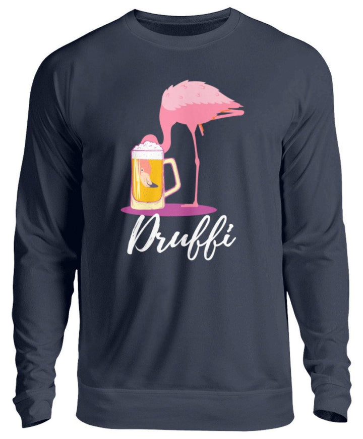 Flamingo Druffi - Words on Shirt  - Unisex Pullover - Words on Shirts Sag es mit dem Mittelfinger Shirts Hoodies Sweatshirt Taschen Gymsack Spruch Sprüche Statement