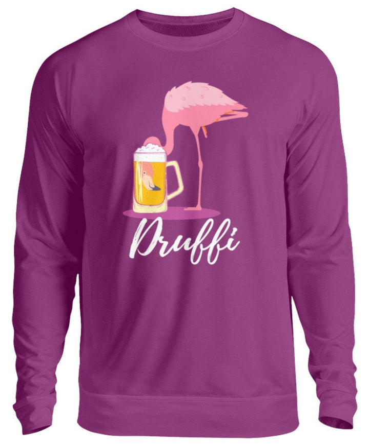 Flamingo Druffi - Words on Shirt  - Unisex Pullover - Words on Shirts Sag es mit dem Mittelfinger Shirts Hoodies Sweatshirt Taschen Gymsack Spruch Sprüche Statement