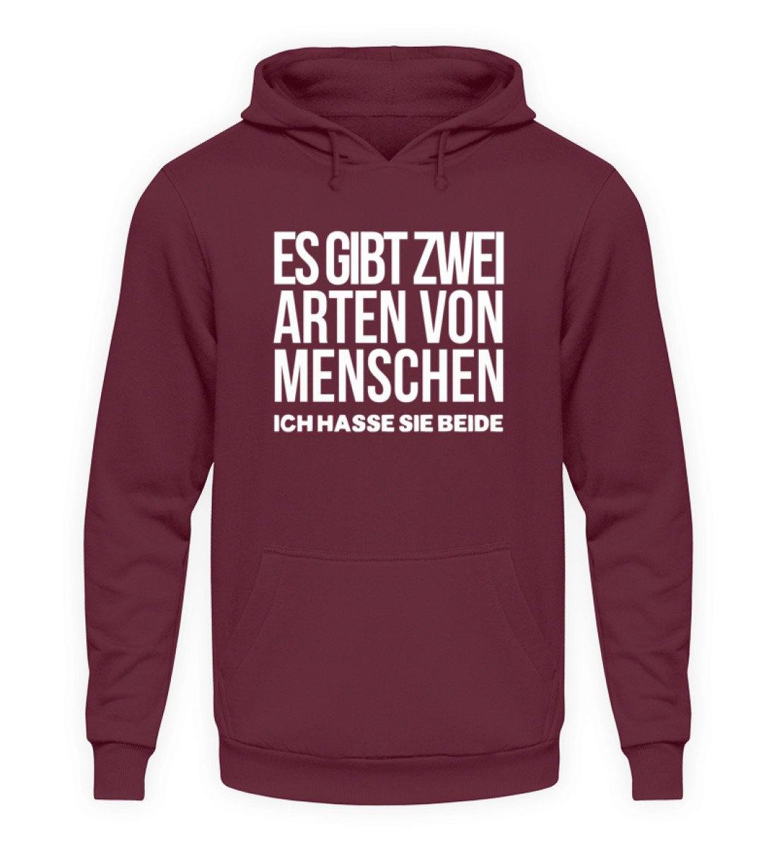 2 Arten Menschen - Words on Shirts  - Unisex Kapuzenpullover Hoodie