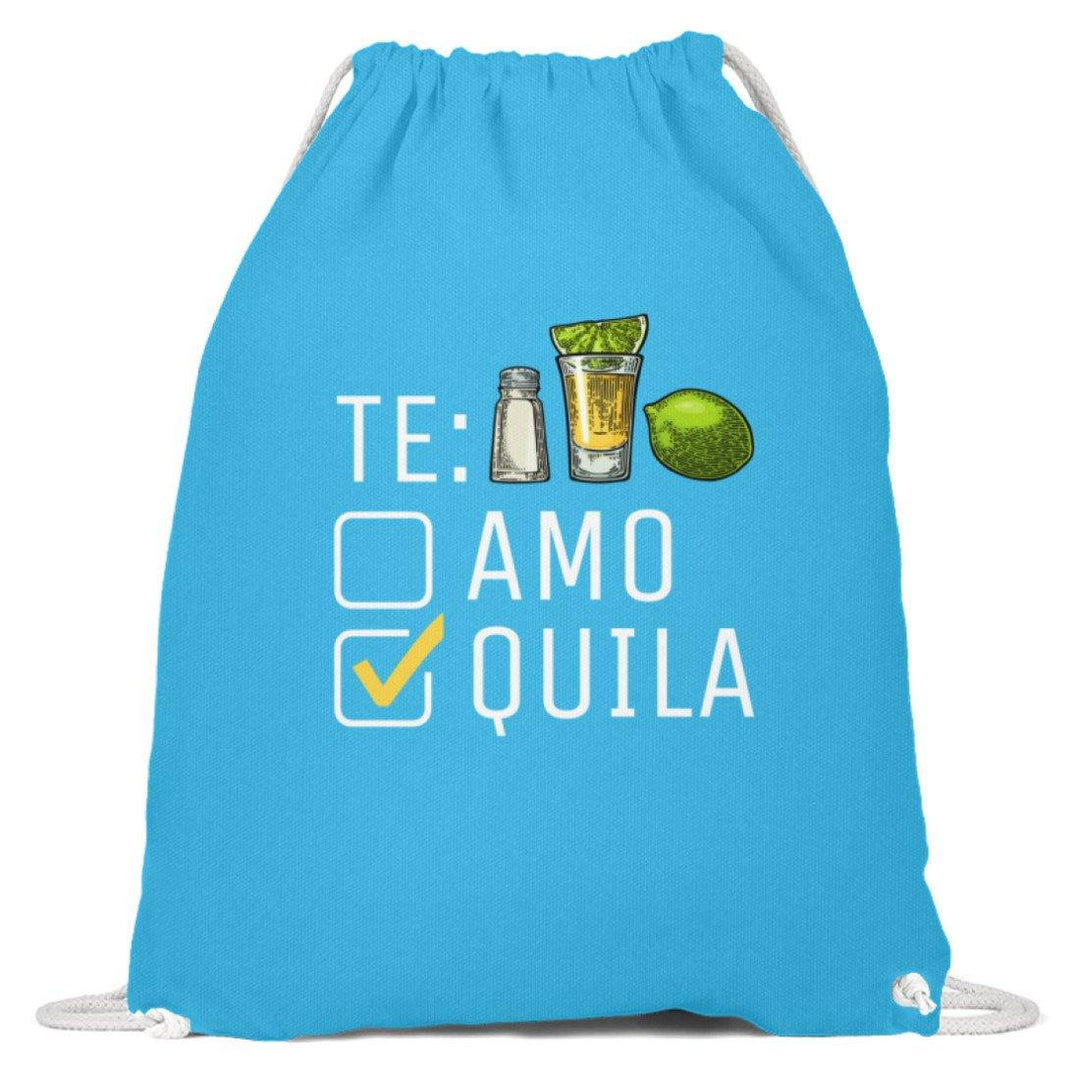Tequila Te:amo Te:qulia   - Baumwoll Gymsac - Words on Shirts