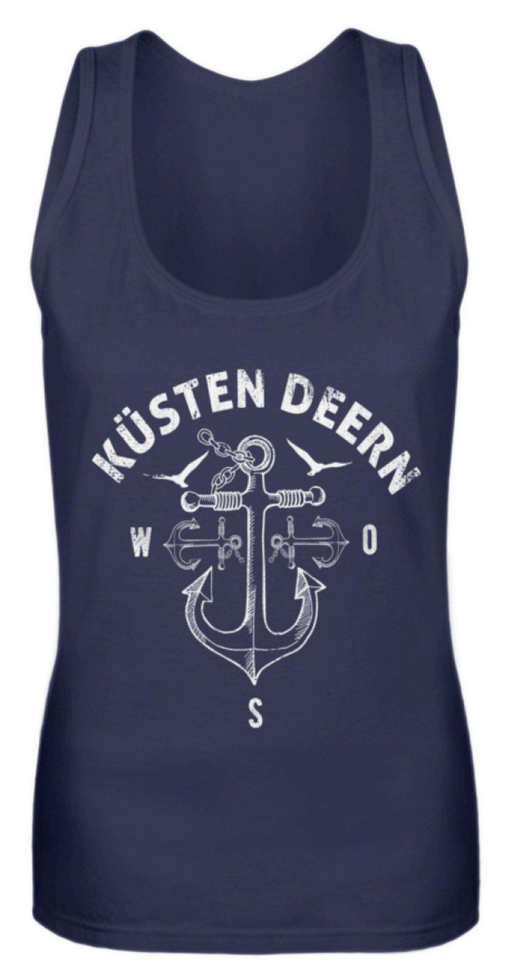 Küsten Deern 2 - Norddeutsch   - Frauen Tanktop - Words on Shirts Sag es mit dem Mittelfinger Shirts Hoodies Sweatshirt Taschen Gymsack Spruch Sprüche Statement