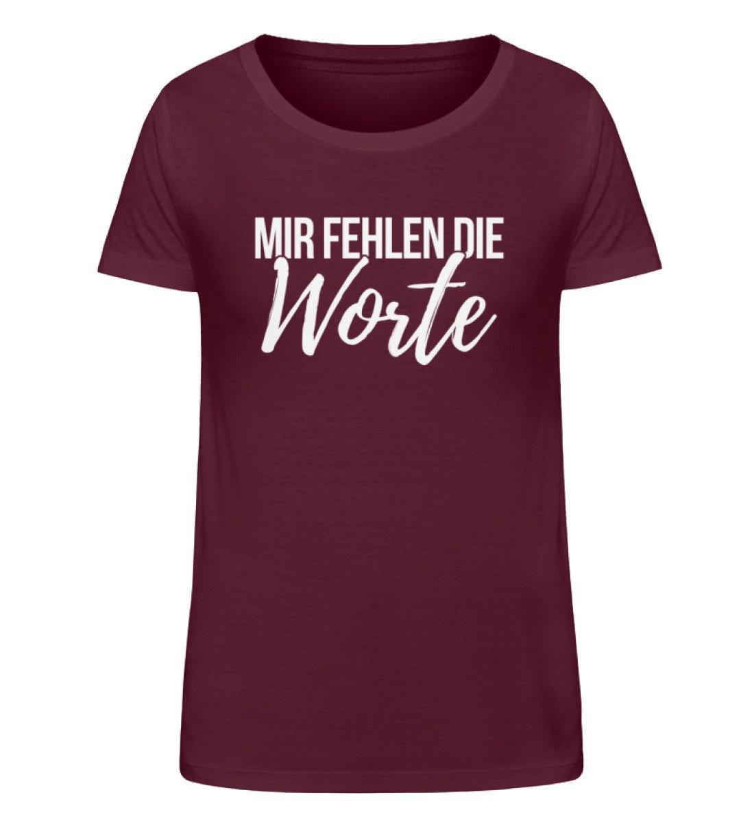 Mir fehlen die Worte - Words on Shirts  - Damen Organic Shirt