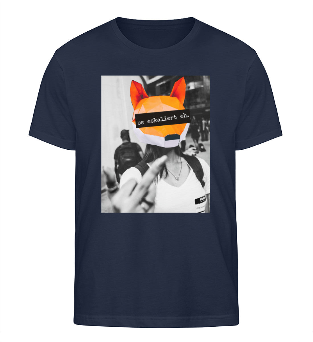 Es eskaliert eh - Words on Shirts  - Herren Organic Shirt