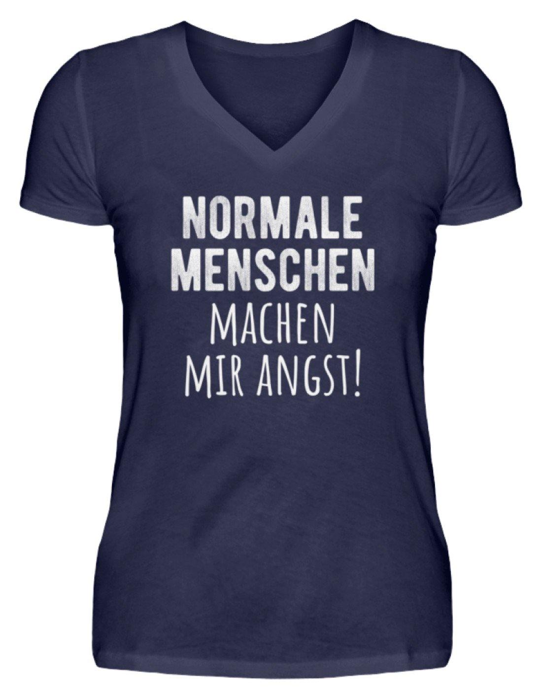 Normale Menschen - Words on Shirts  - V-Neck Damenshirt