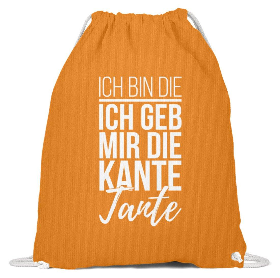 Kante Tante - Words on Shirts  - Baumwoll Gymsac - Words on Shirts Sag es mit dem Mittelfinger Shirts Hoodies Sweatshirt Taschen Gymsack Spruch Sprüche Statement