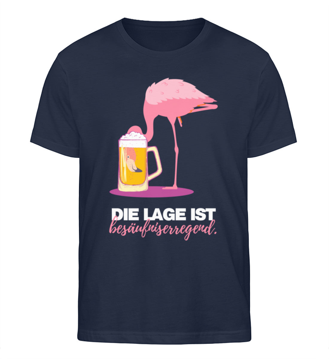 Die Lage ist besäufniserregend Flamingo  - Herren Organic Shirt