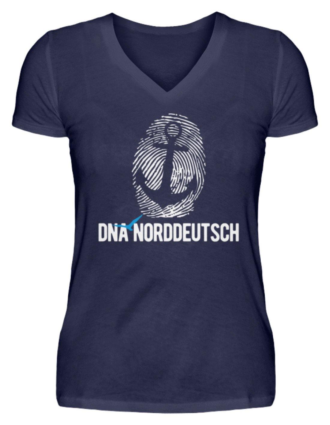 DNA Norddeutsch  - V-Neck Damenshirt