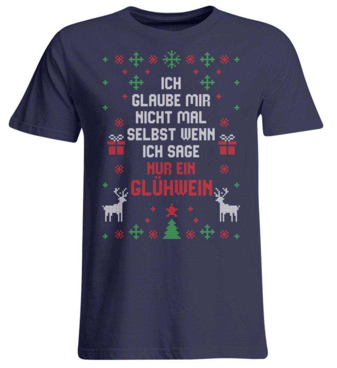 Nur ein Glühwein - Words on Shirts  - Übergrößenshirt