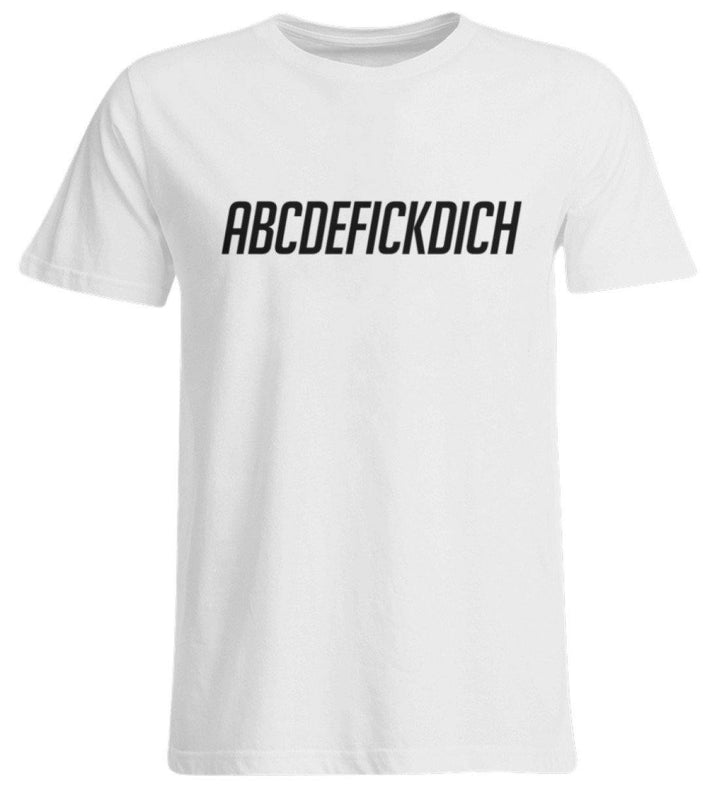 ABCDEF......... Words on Shirts  - Übergrößenshirt - Words on Shirts Sag es mit dem Mittelfinger Shirts Hoodies Sweatshirt Taschen Gymsack Spruch Sprüche Statement