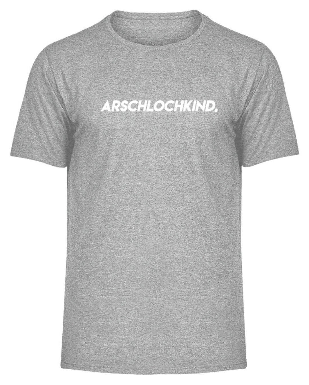 Arschlochkind.  - Herren Melange Shirt - Words on Shirts